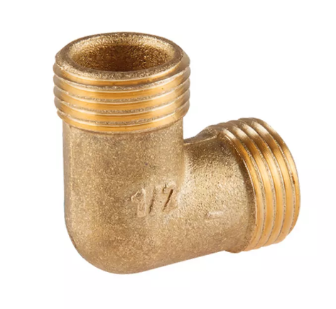 Уголок 1/2 нар/нар латунь