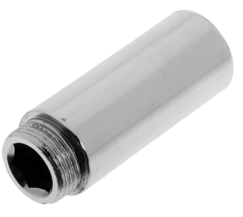 Удлинитель 3/4х80 мм хром