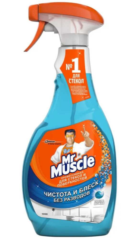 Средство для стекол МР.Мускул со спиртом 500 мл