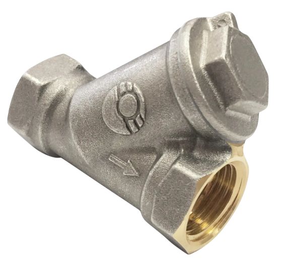 Фильтр латунный 3/4 грязевик VALFEX никель