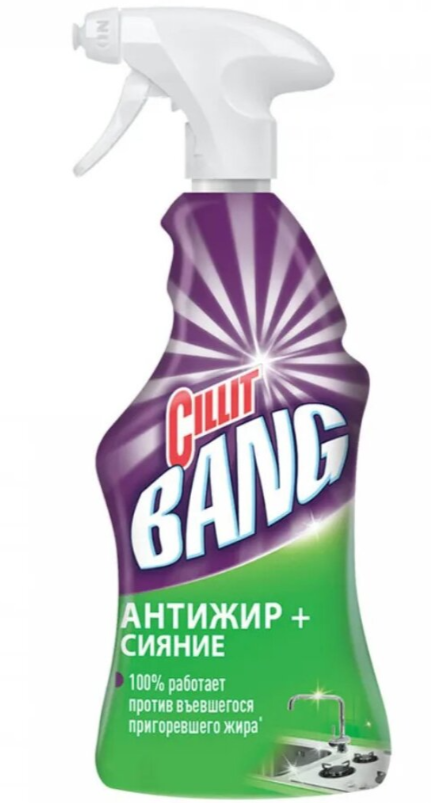 Чистящее средство для кухни СилитБанг Антижир сияние спрей 750 мл