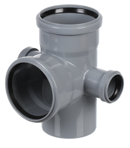 ПВХ Крестовина 2-плоск 110х110х50х90 левая+правая (36542) РТП