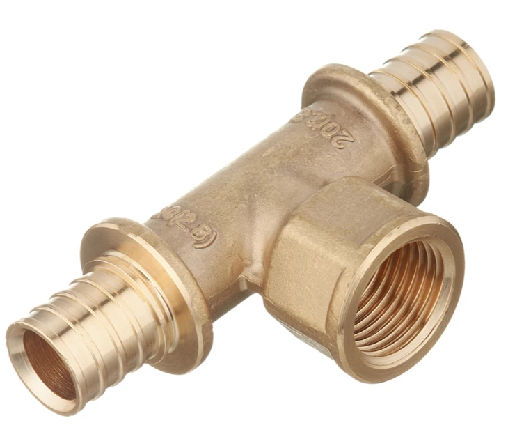 Тройник Stout 20х1/2 внутренняя резьба аксиальный