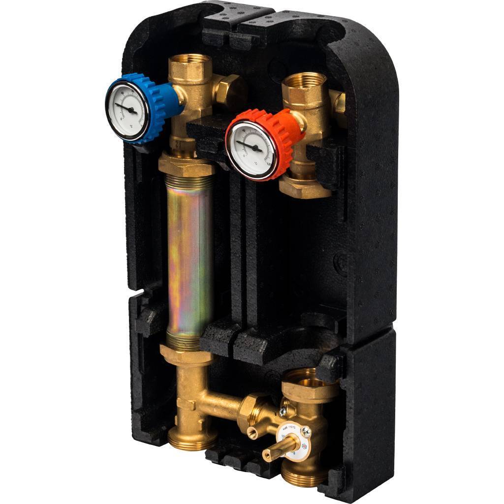 SDG-0007-002501 STOUT Насосная группа с 3-х ходовым приводным смесителем 1 без насоса