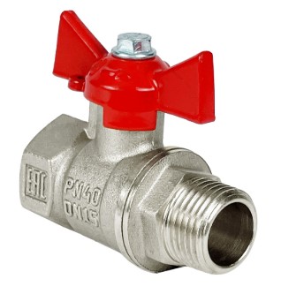 Кран 1/2 внут/нар б-ка Valflex премиум никель