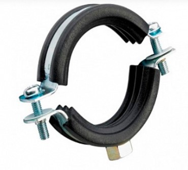 Хомут металлический с резинкой 1 1/4 (38-44 мм)