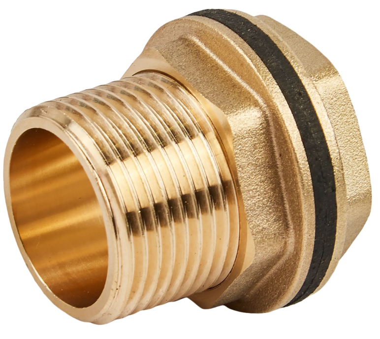 Врезка в бочку 1 латунь