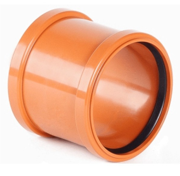 Муфта ПВХ 200 рыжая