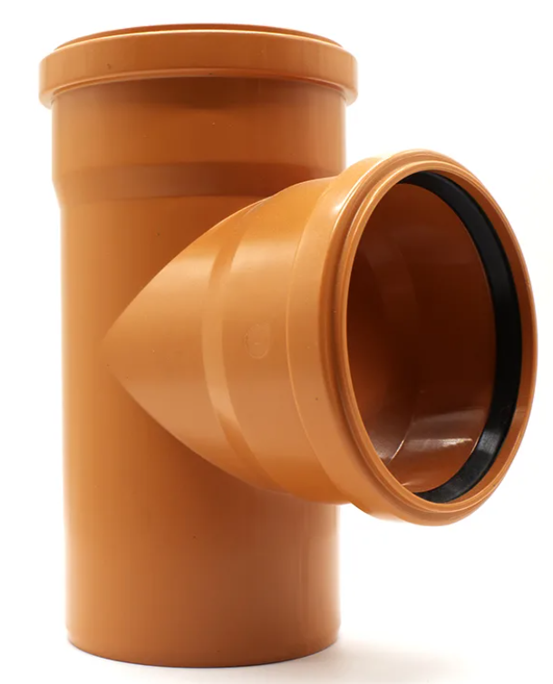 ПВХ Тройник 110х90 рыжий ХЕМКОР