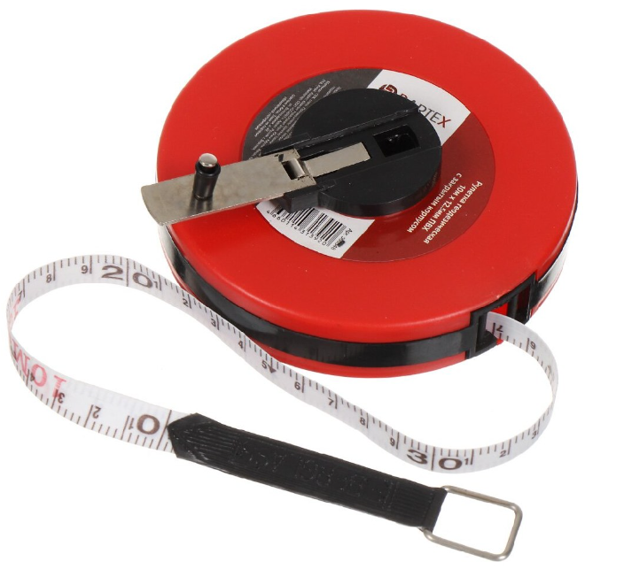 Рулетка Бартекс геодезическая 10 метров ПВХ