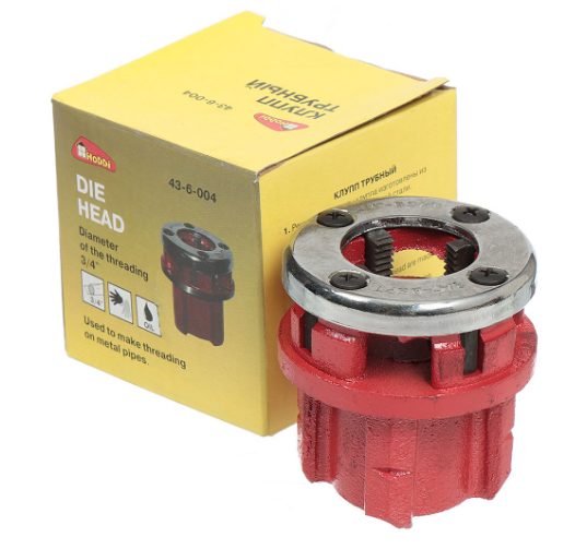 Клуп трубный 3/4 Ормис 43-6-004 для нарезки резьбы