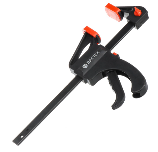 Струбцина тип F усиленная 200 мм мягкая ручка