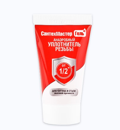Паста герметик Сантехмастер гель Красный 15г сильной фиксации