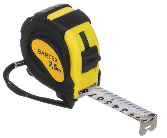 Рулетка Бартекс 7,5 метров 25 мм