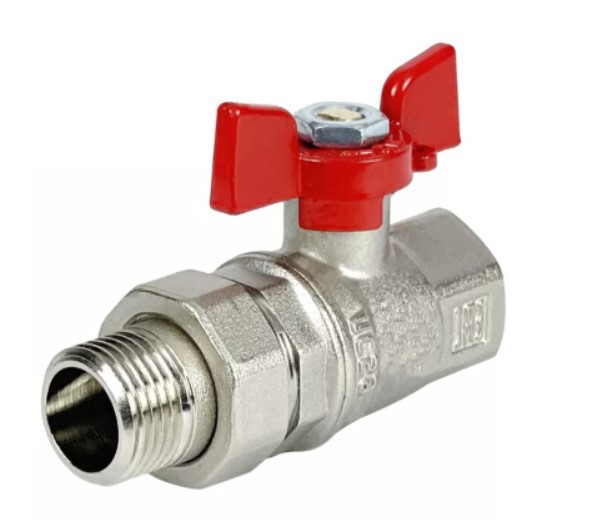 Кран с американкой 1 внут/нар VALFEX латунь бабочка