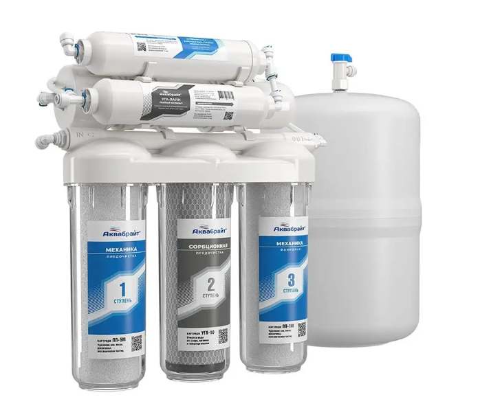 Комплект обратный осмос АБФ-ОСМО-6 ступеней очистки бак 12 литров