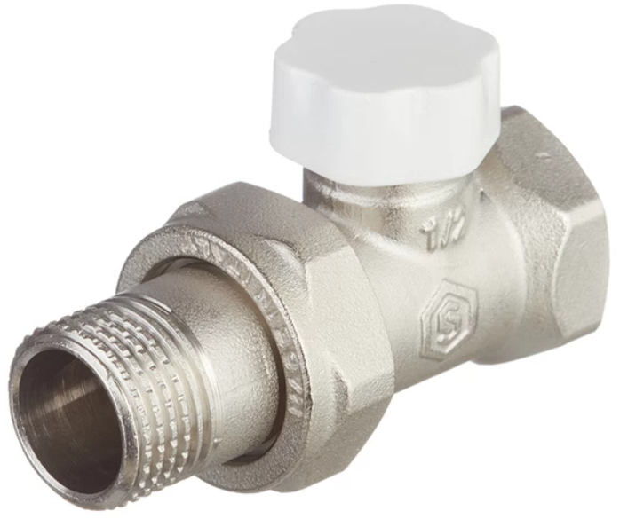 Кран для радиатора нижний прямой Stout 1/2