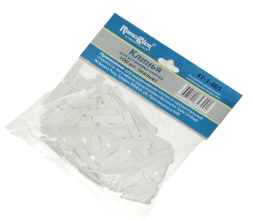 Клинья для плитки 24х5.5 мм 100 шт (47-1-001)