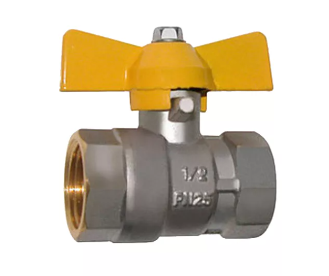 Кран для газа 1/2 г/ш бабочка