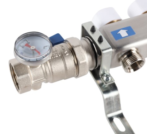 Группа коллекторов ROMMER без расходомеров 5 выхода в сборе